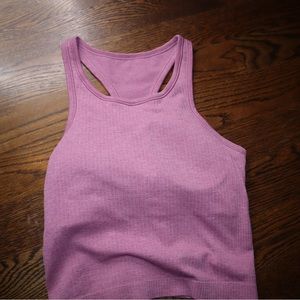 Lululemon ribbed ebb to street top crop size 8
